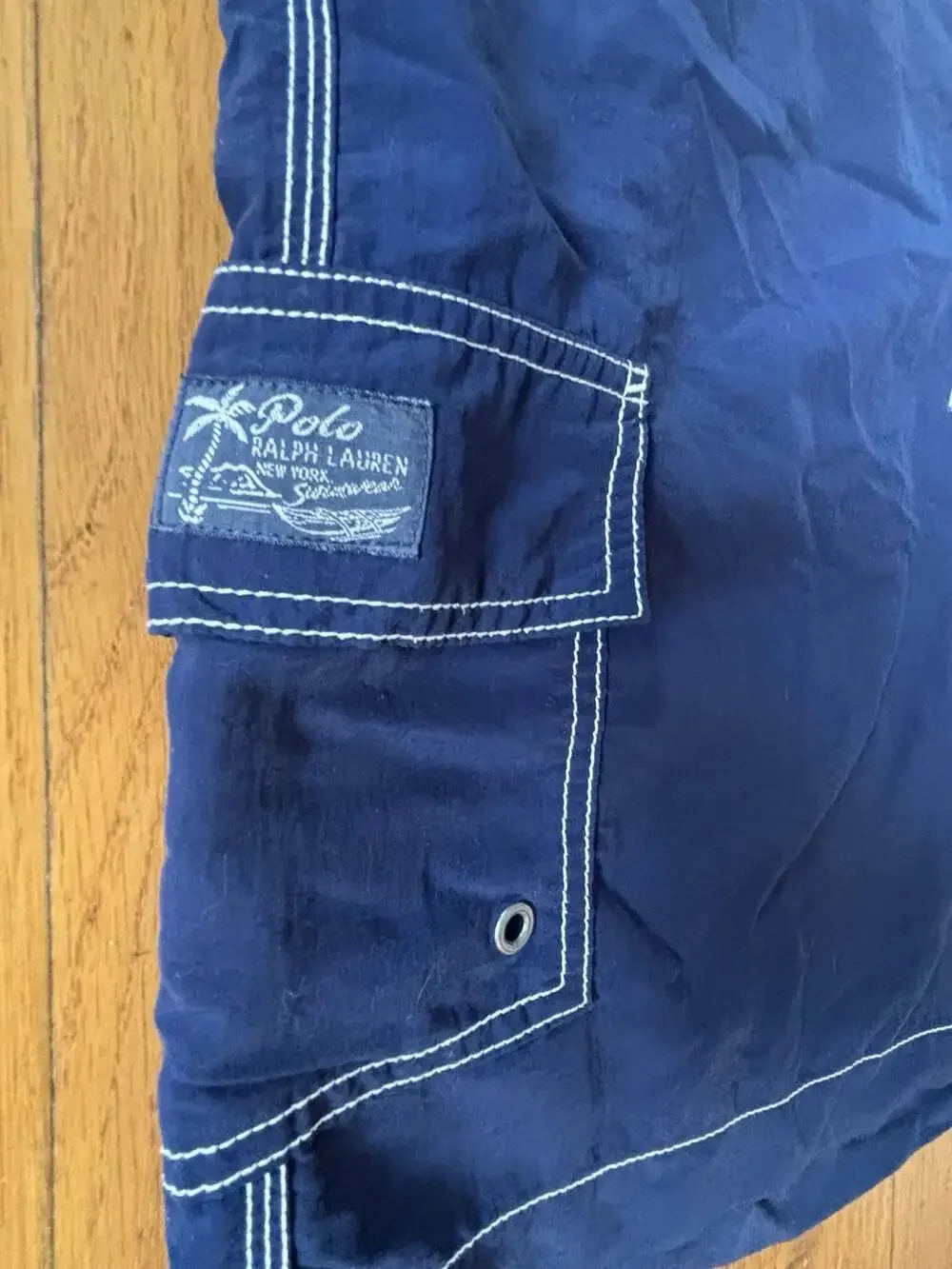 Polo Ralph Lauren VINTAGE Polo Ralph Lauren Board Shorts Mens Medium Blue Swim T